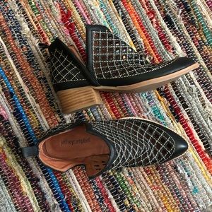 Jefferey Campbell black lattice bootie!